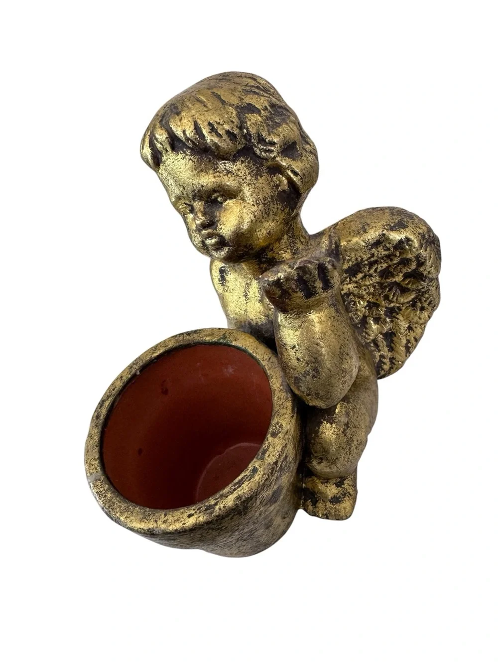 Vintage Style Gold Cherub Candle holder-Decorative Home Accent - Picture 6 of 11
